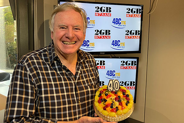 Article image for 40 YEARS ON 2GB | Premier gives ‘heartfelt congratulations’ to Graham Ross