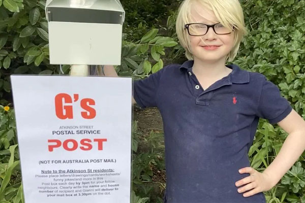 Thoughtful seven-year-old ‘hand-delivering happiness’ during COVID-19