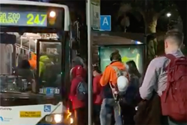 Public transport restrictions flouted as people return to work