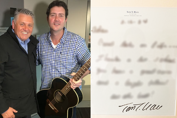 Country artist reveals his special encounter with music legend