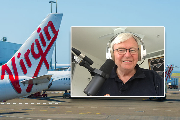 Government should’ve bailed out Virgin says ex-Prime Minister Kevin Rudd