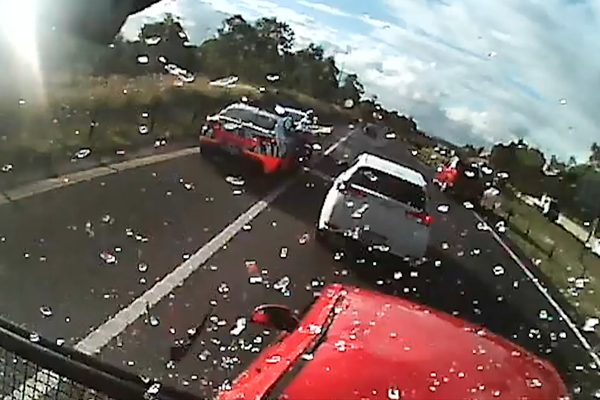 WATCH | Terrifying M7 multi-vehicle crash caught on dashcam