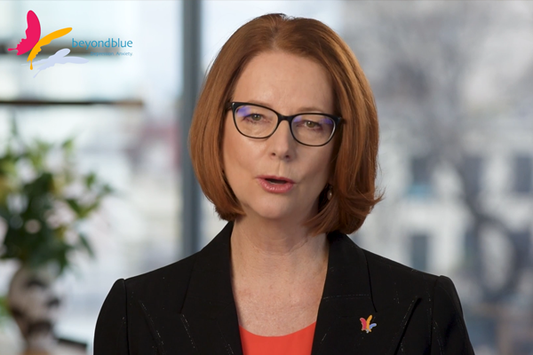 ‘It’s a sign of strength’: Julia Gillard urges men to reach out for mental health help