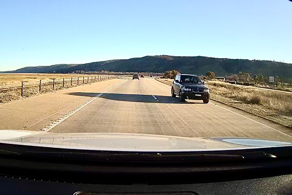Article image for WATCH | Dangerous near miss as car travels on wrong side of highway