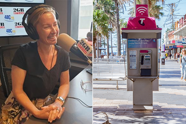 Article image for The moment a shocked Sydneysider answers ringing payphone
