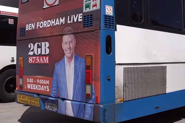 Article image for The bizarre mix-up impacting Ben Fordham bus posters