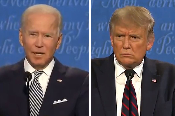 Donald Trump clashes with Joe Biden in fiery presidential debate
