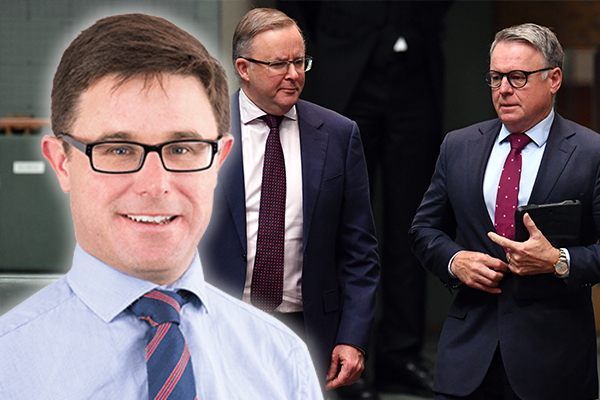 Article image for Minister mocks Labor’s ‘near death experience’ as MP avoids his leader