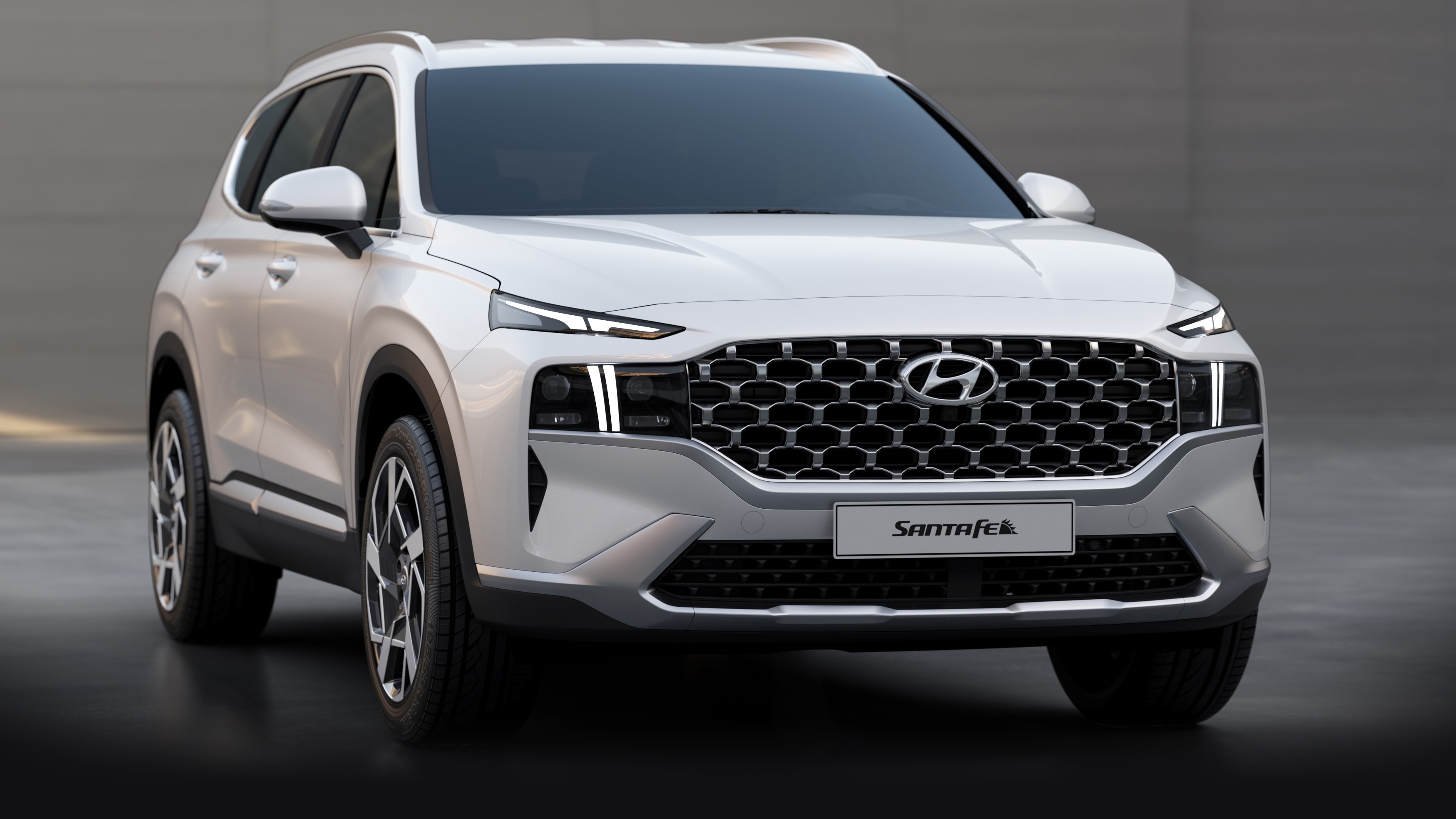 Hyundai's latest sevenseat Sante Fe due at year end breaks cover  2GB