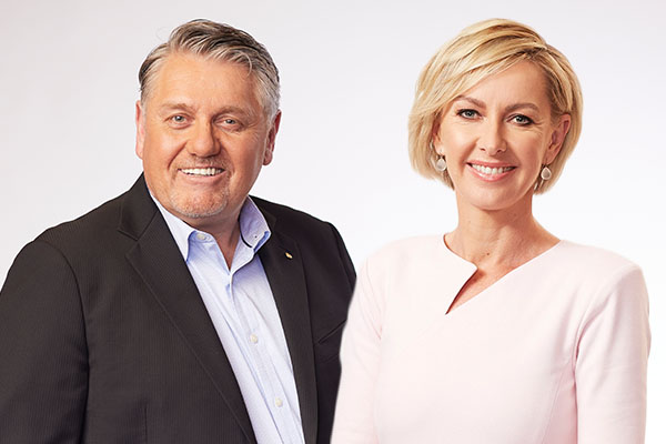Ray Hadley and Deborah Knight break out in song