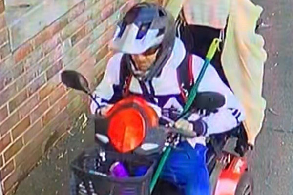 Article image for CCTV released of slow getaway driver on 82yo’s mobility scooter