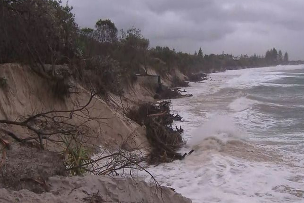 Beaches destroyed as severe weather conditions converge