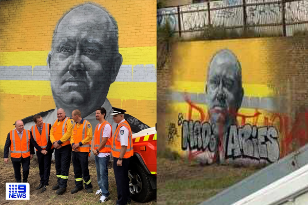 ‘Shane would be embarrassed’: Taxpayers pay to protect mural of ex-RFS commissioner