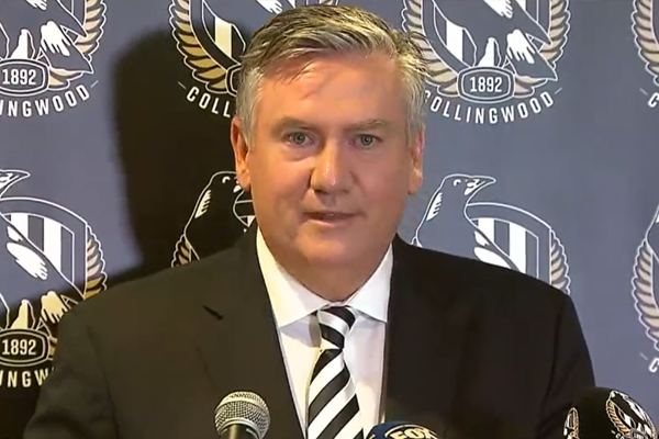 Article image for ‘My heart has been true’: An emotional Eddie McGuire steps down as Collingwood president