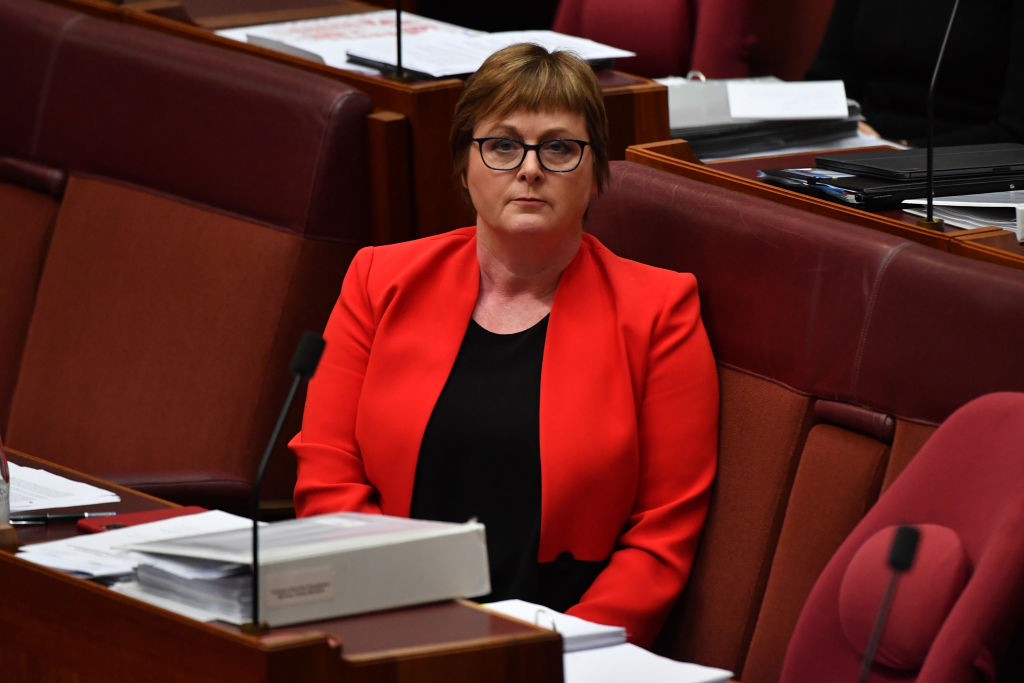 Linda Reynolds admitted to hospital amid parliament rape allegation scandal