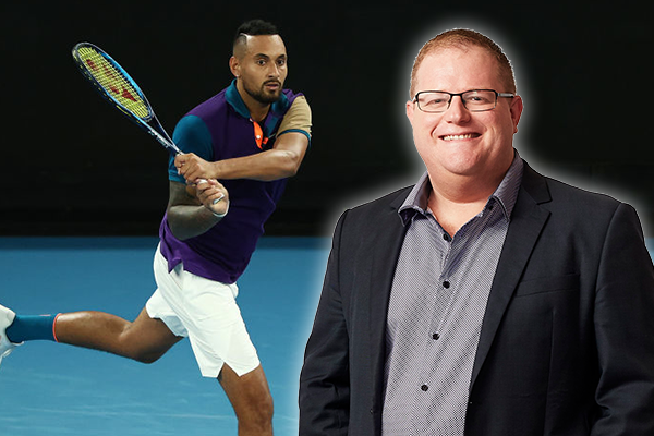 Article image for Mark Levy ‘eats humble pie’ over ‘new and improved’ Nick Kyrgios