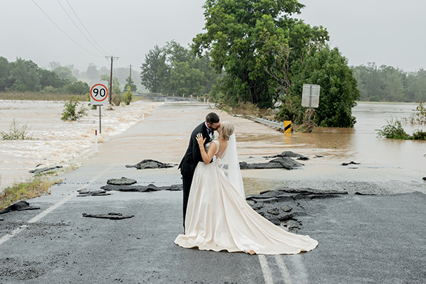 Good Samaritan in a chopper saves the (wedding) day