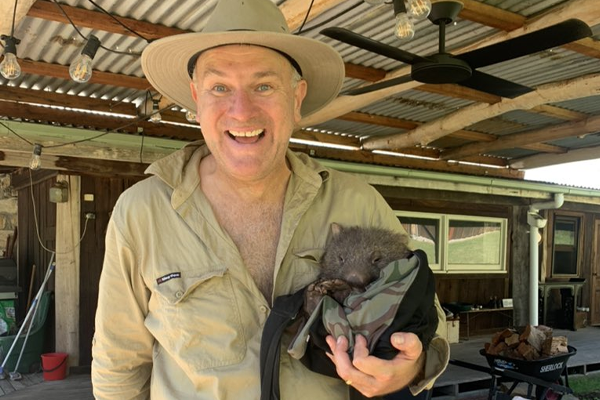 Article image for Jim Wilson to the rescue of adorable baby wombat