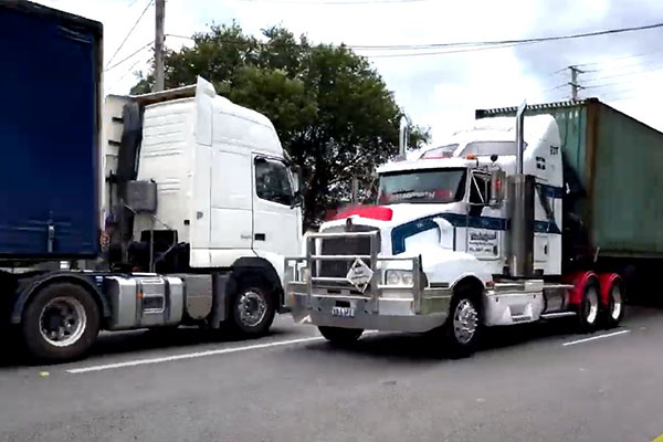 Article image for WATCH | Trucks plaguing suburban Sydney streets