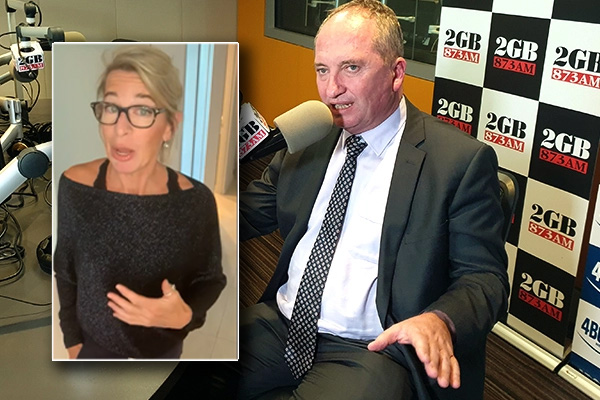 ‘Get out’: Barnaby Joyce tears into conservative commentator over COVID breach