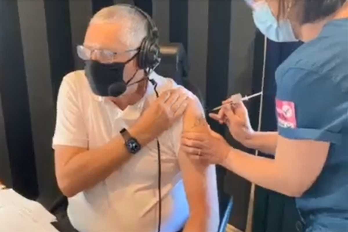 Article image for Ray Hadley becomes fully vaccinated on-air