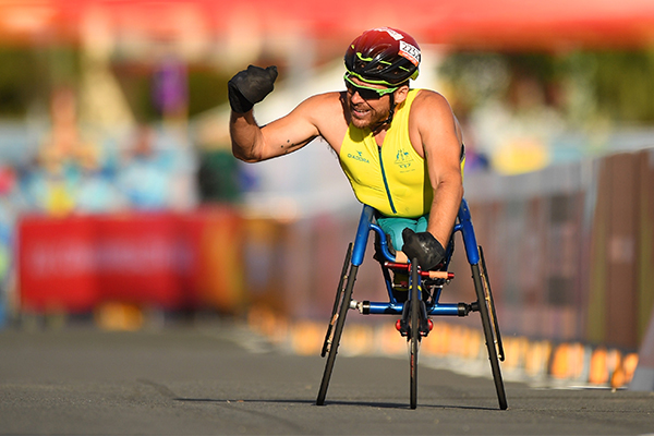 Paralympic champion Kurt Fearnley offers sage advice to paralympians
