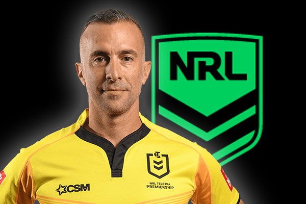 Article image for ‘A done deal’: Beloved NRL referee Matt Cecchin hangs up his whistle after Cronulla call