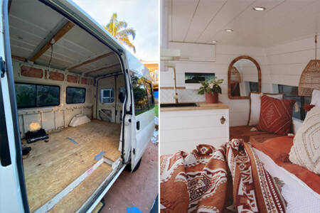 From transit van to home away from home: Couple’s radical transformation