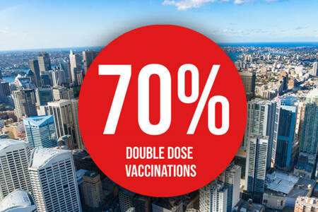 VACCINATION MILESTONE | 70 per cent of NSW fully-vaccinated