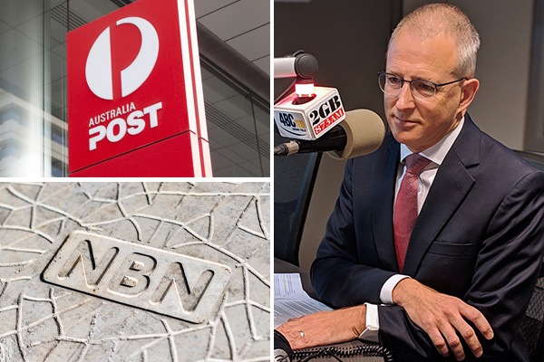 Article image for Minister defends $300m Australia Post and NBN bonuses against Labor ‘hypocrisy’
