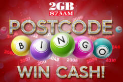 Win Cash with 2GB’s Postcode Bingo!