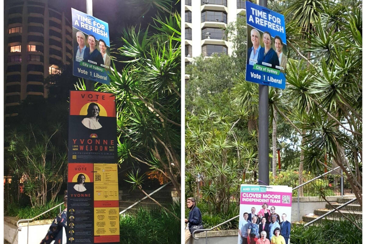 Article image for Sydney council candidate has posters removed