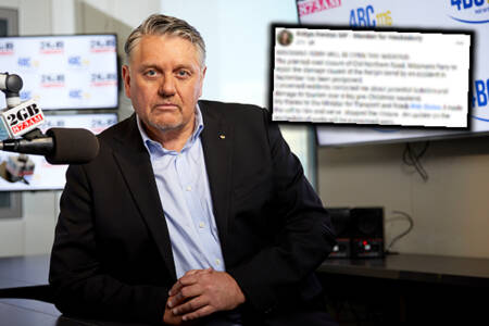‘As useful as a sunroof in a submarine!’: Ray Hadley calls out MP claiming Wisemans Ferry win