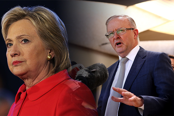 Article image for Anthony Albanese accused of pinching material from Hillary Clinton