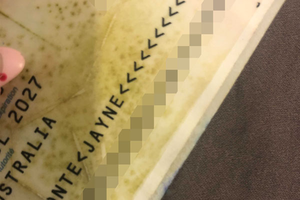 Article image for Mouldy passport foils Sydneysider’s trip to Bali