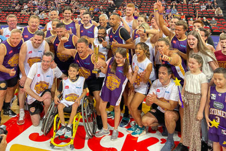 Team 2GB smashes Team Perrottet in epic basketball showdown