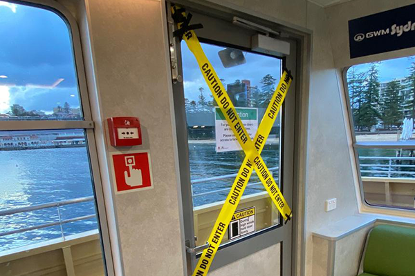 Article image for The problems continue: Emerald Ferry doors slam on passenger’s fingers