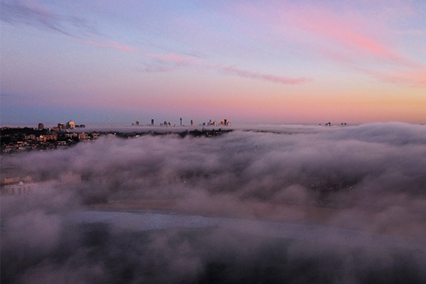 Article image for Stunning fog blankets Sydney