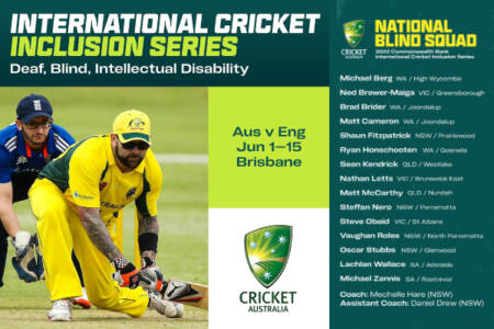 Exciting times for Australian Blind Cricket with new upcoming bilateral tournament