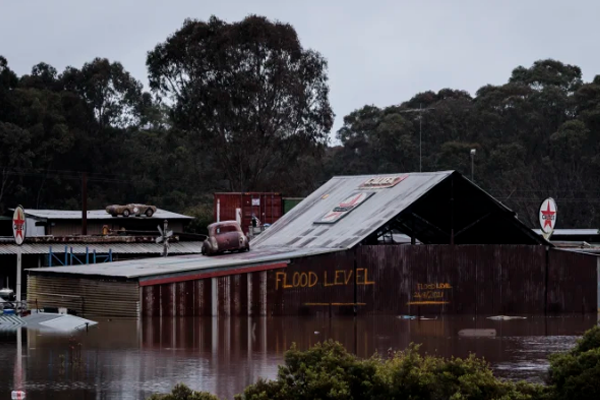 Article image for Floods cripple NSW towns for a second time this year