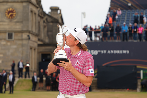Article image for Cameron Smith shoots record round to claim British Open crown