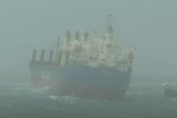 Article image for Tugboat crew saves cargo ship stranded overnight