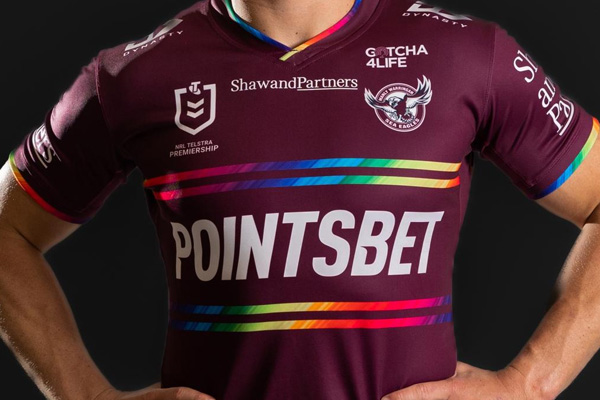 Article image for Gus Worland shares Ian Roberts’ tearful reaction to Manly pride jersey game