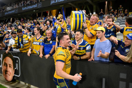 Die-hard Parramatta fan opens up on iconic TV moment