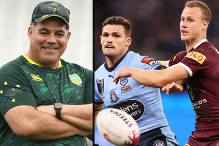 ‘It could be both!’: Mal Meninga tight-lipped on World Cup halfback