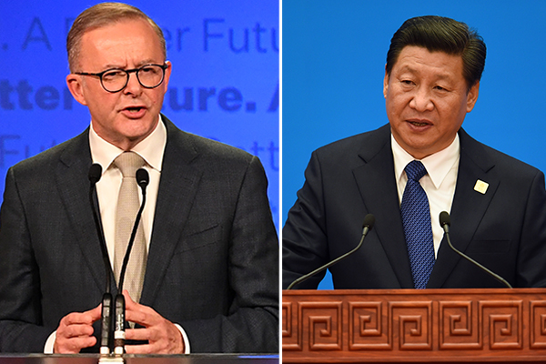 Article image for Anthony Albanese urged to stand firm against President Xi