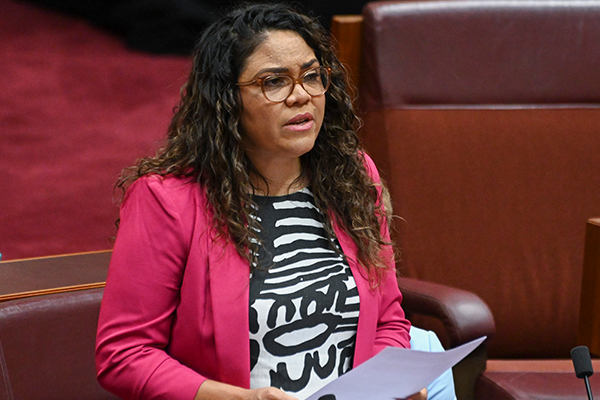 Article image for Jacinta Price in TEARS during powerful speech