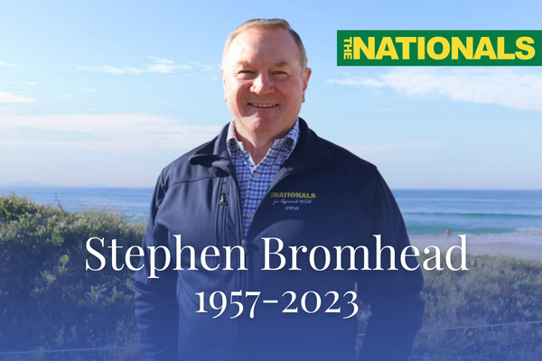 Article image for “Incredible legacy” – Nationals MP Stephen Bromhead dies