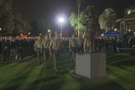 Thousands of Australians gather to honour troops in Anzac Day services
