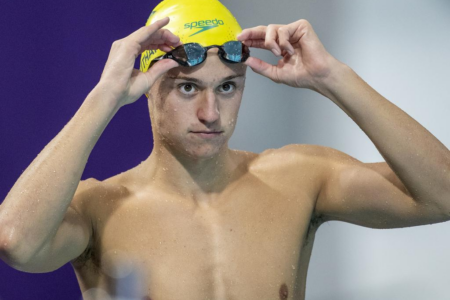 Flynn Southam prepares for the 2023 Australian Swimming Championships